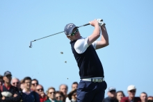 Marc Warren tees off during the final round of the 2013 Open de Espana