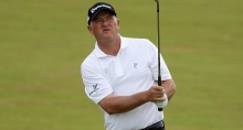 Peter Baker Lifts the PGA Cornish Festival Trophy